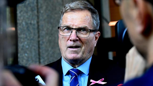 Greg Simms, the brother of murdered woman Lynette Dawson leaves, Federal Court in Sydney at the sentencing hearing for Christopher Dawson. Picture: NCA NewsWire / Jeremy Piper