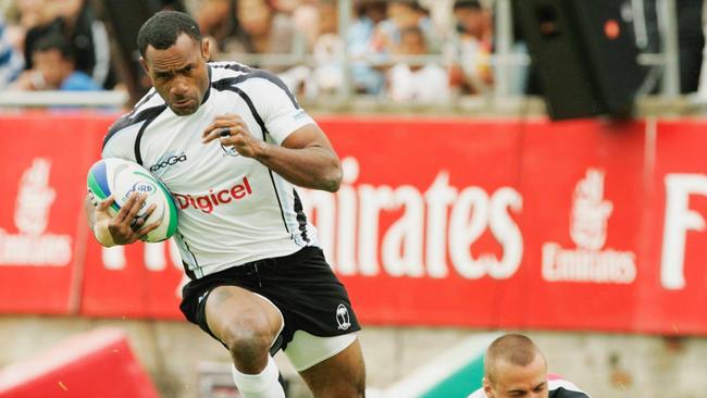 Setefano Cakaunivalu of Fiji during the IRB World Sevens Series between Fiji and Canada held at Outeniqua Park Stadium in George, South Africa. Picture: Tertius Pickard / Gallo Images/Getty Images