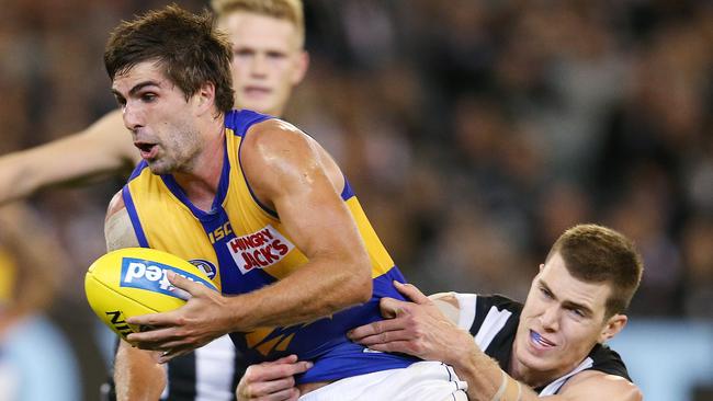 Andrew Gaff was back with a bang. Pic: Michael Klein.