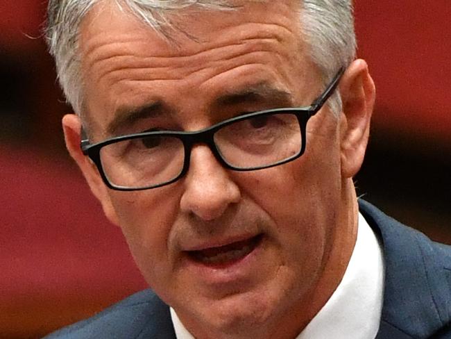 Liberal Senator Gerard Rennick makes a speech in the Senate chamber at Parliament House in Canberra, Thursday, June 11, 2020. (AAP Image/Mick Tsikas) NO ARCHIVING