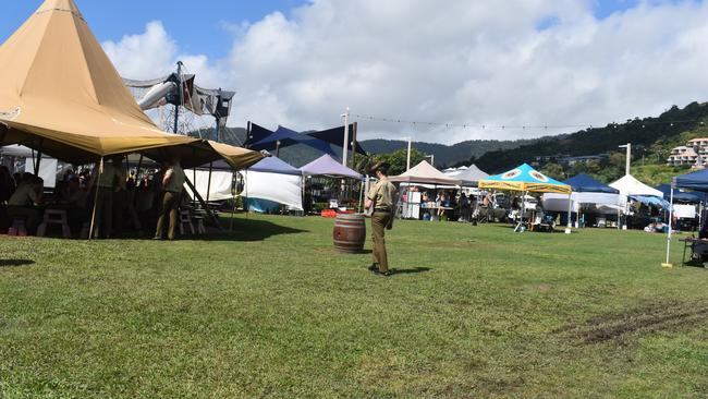 Soldiers from the Australian Army 3rd Combat Engineers regiment were bestowed the Freedom of Entry homour into Airlie Beach after they helped the recovery operations throughout devastating cyclone Debbie. Picture: Estelle Sanchez