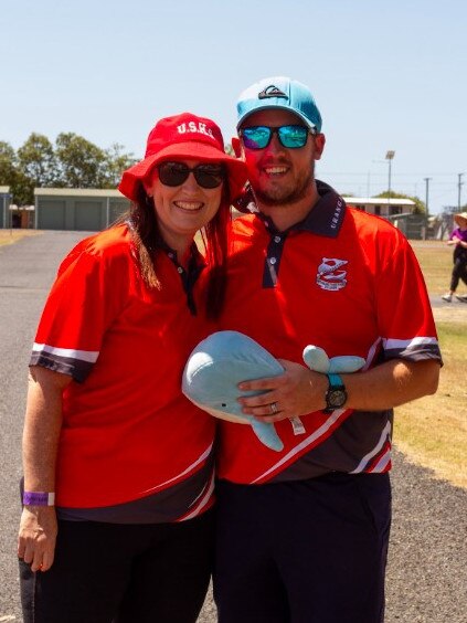 Lara Young and Ben Austin from Urangan State High School at the 2023 Bundaberg Relay for Life.