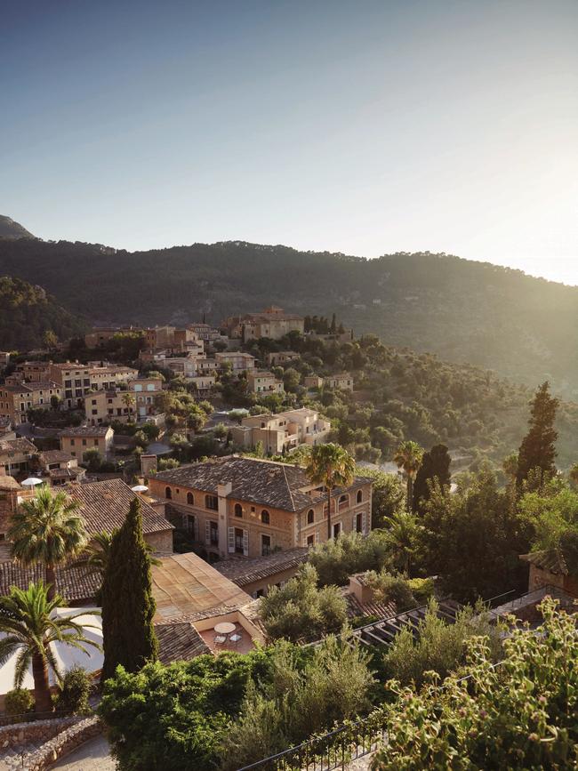 Bird’s eye view of Deià from the hotel. Picture: Richard James Taylor