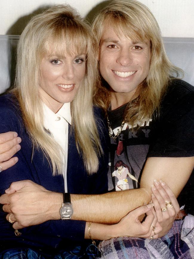 Warwick Capper and wife Joanne in 1993.