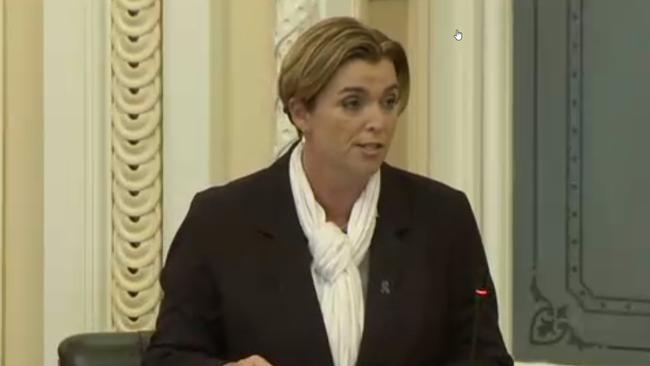 MP Melissa McMahon gives her maiden speech in Parliament.