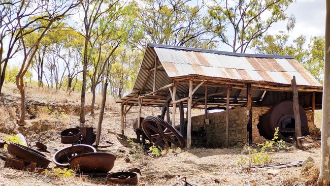 Derelict heavy mining equipment at the Comet Mill mine site just outside Maytown. Picture: Peter Carruthers