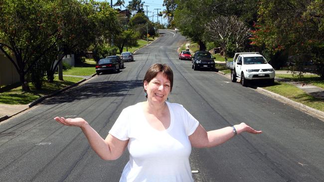 Resident Rosie Baudzus in Innes Ave, Molendinar. Picture: Richard Gosling