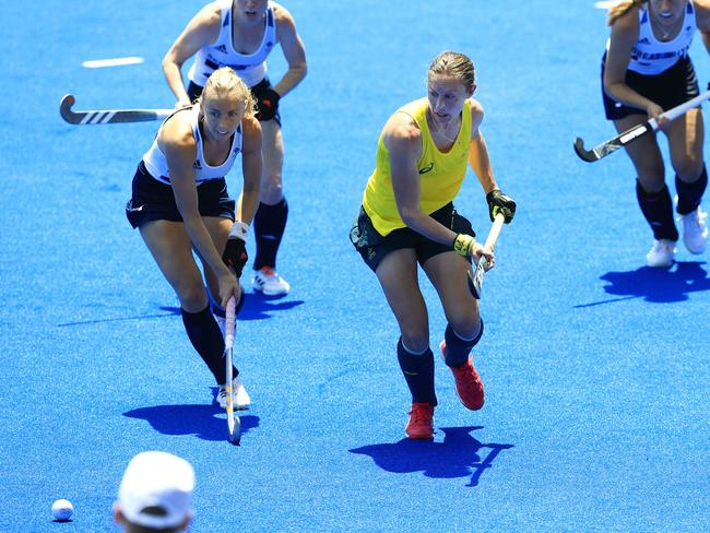 Renee Taylor in action for the Hockeyroos. Picture: Adam Head