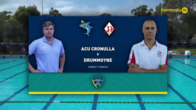 Replay: Australian Water Polo League Week 1 - ACU Cronulla Sharks v Drummoyne Devils (Men)