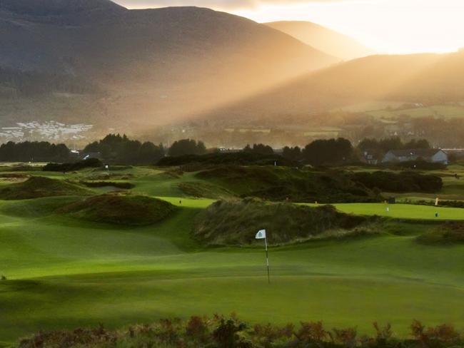 Royal County Down in Northern Ireland, rated the world's top golf course by US Golf Digest. Pictu