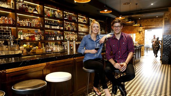 Bar Torino owners Nick and Jess Favaro-Richards. Picture: Kelly Barnes