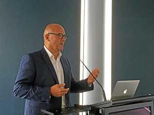 STRONG OUTLOOK: Herron Todd White Sunshine Coast's Stuart Greensill gave a wide-reaching outlook on the Sunshine Coast property market at Maroochy Surf Club. Picture: Erle Levey