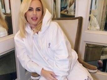 Rebel Wilson in her sweatsuit that only went up to an XL. Picture: Instagram