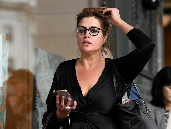 Tziporah Malkah, previously known as Kate Fischer, arrives at court on Wednesday. Picture: NCA NewsWire/Bianca De Marchi