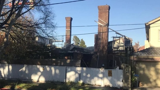 Spurling House in Brighton was razed by a suspicious fire in May this year. Photo: Sharon McGowan