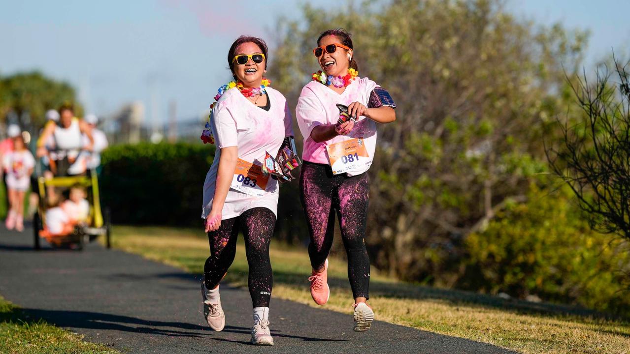 Fun from the 2023 Gladstone Colour Me Capricorn fun run for the RACQ CapRescue. Photos: Cherryandjun Photography