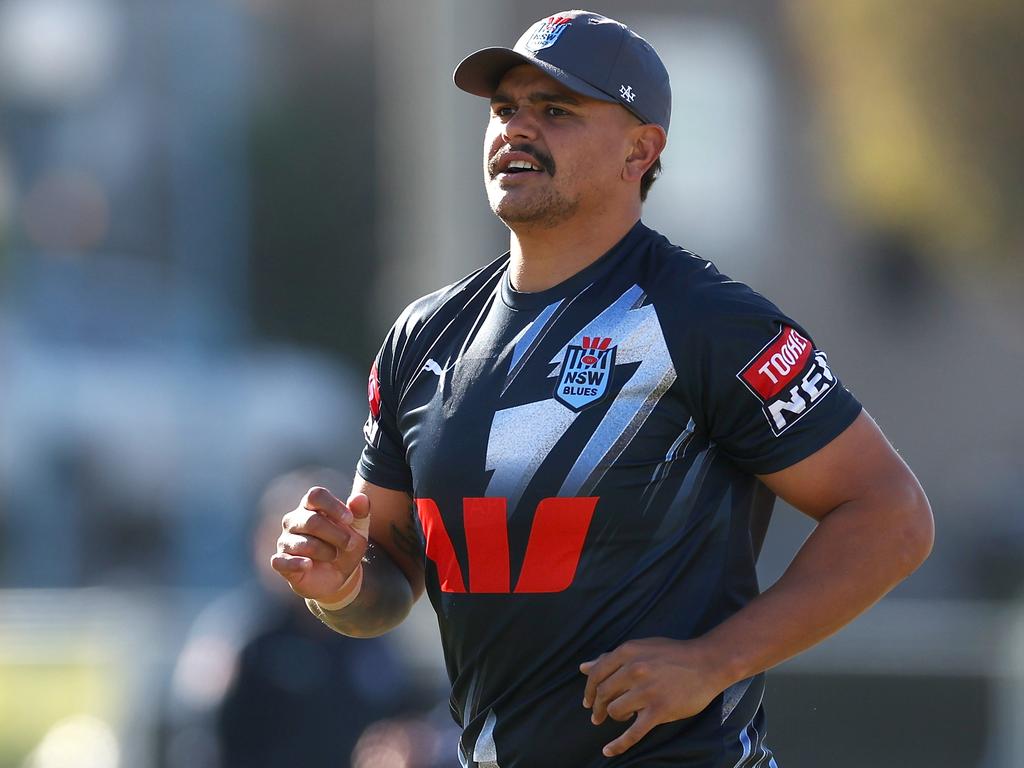 Latrell Mitchell will be short on fitness if he does line up for the Blues in game 2. Picture: Getty Images