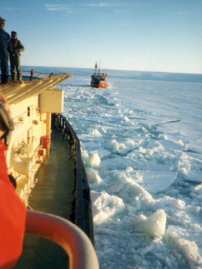 Winter makes it difficult for icebreakers, like this Russian ship called the Kapitan Khlebnikov, to reach many parts of Antarctica.