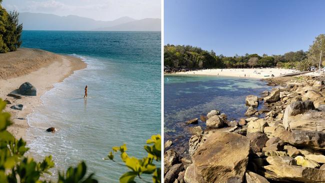 Nudey Beach on Fitzroy Island and Shelly Beach in Manly.