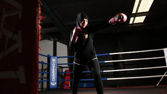 Ms Moukyaber has inspired more women to take up boxing. Picture: Robert Pozo