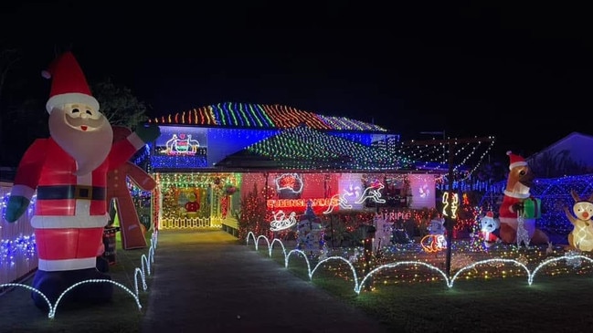 Jordan McQueen’s Christmas light display came out on top in 2024. Picture: Contributed