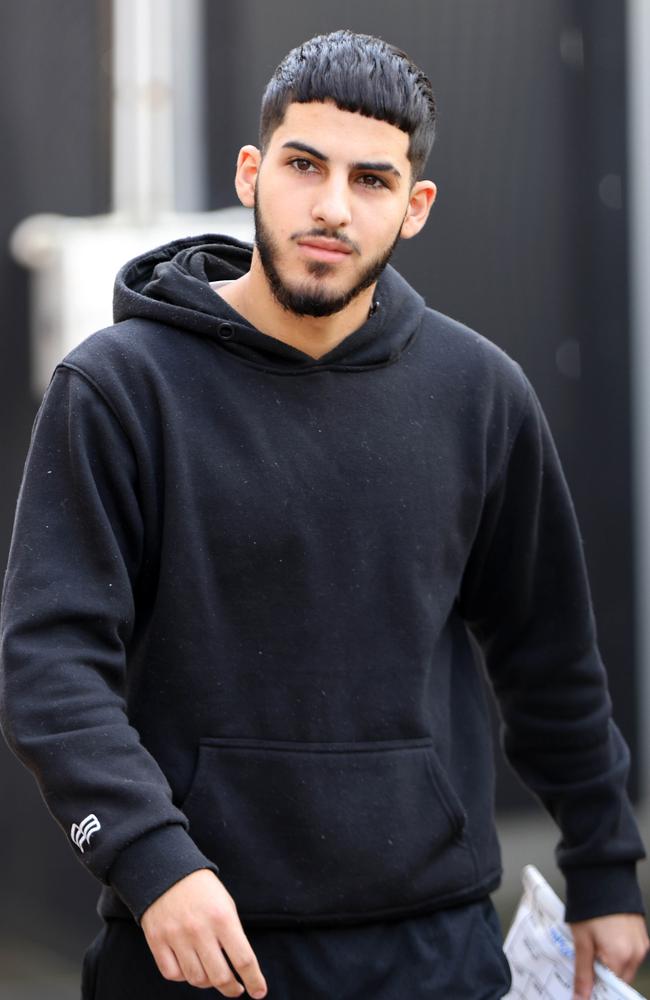 Dani Mansour pictured leaving Blacktown police station. Picture: NCA NewsWire / Damian Shaw