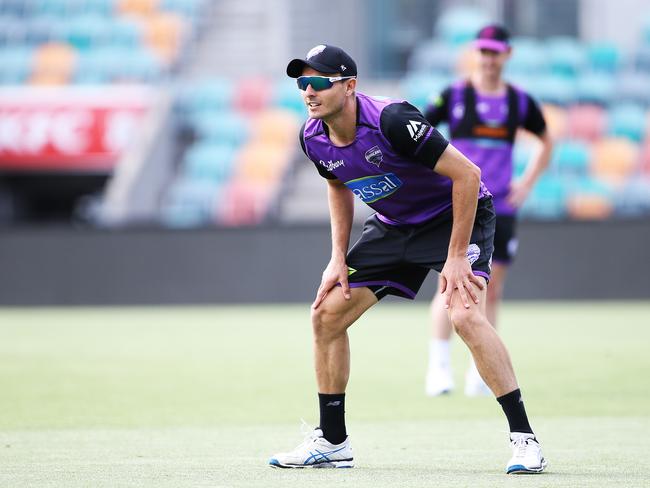 Hobart Hurricanes open training session from Blundstone Arena. Simon Milenko. Picture: Zak Simmonds