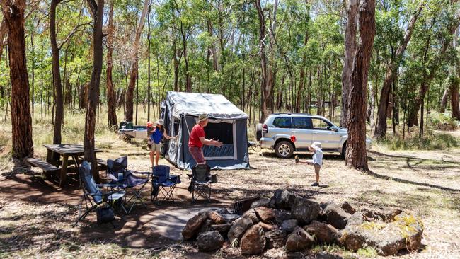 Enjoy serene surrounds at Budj Bim camping ground. Picture: Parks Vic