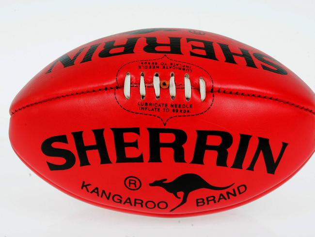 A Sherrin AFL football. Picture: David GERAGHTY