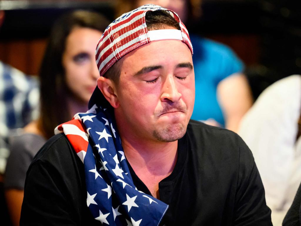 A patron reacts during a watch party for the first presidential debate of the 2024 presidential elections between US President Joe Biden and former US President and Republican presidential candidate Donald Trump. Picture: AFP