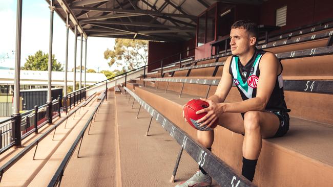 Orazio Fantasia at Alberton Oval. Picture: Daniel Kalisz/Getty Images