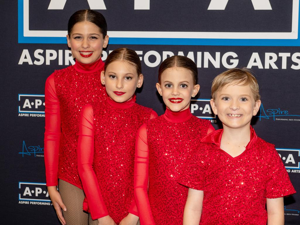 Amarni Clifford, Taya O'Brien, Pippa Corry and Logan Kinnersly at the 76th Mackay Eisteddfod Monday 2 October 2023 Picture: Michaela Harlow