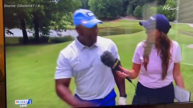 Golf reporter's embarrassing blunder goes viral