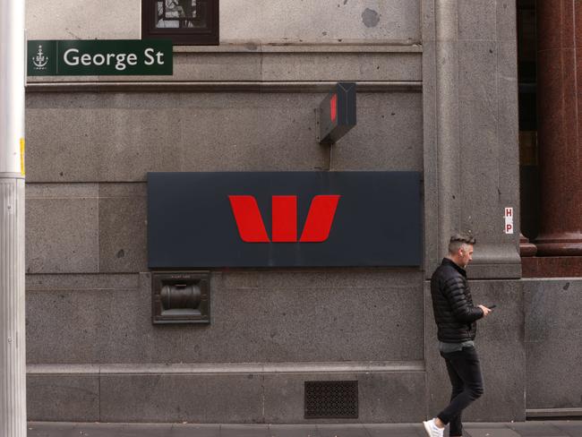 SYDNEY, AUSTRALIA - NewsWire Photos JUNE 24, 2022: Westpac Bank building signage, George Street, Sydney CBD.Picture: NCA NewsWire / Damian Shaw