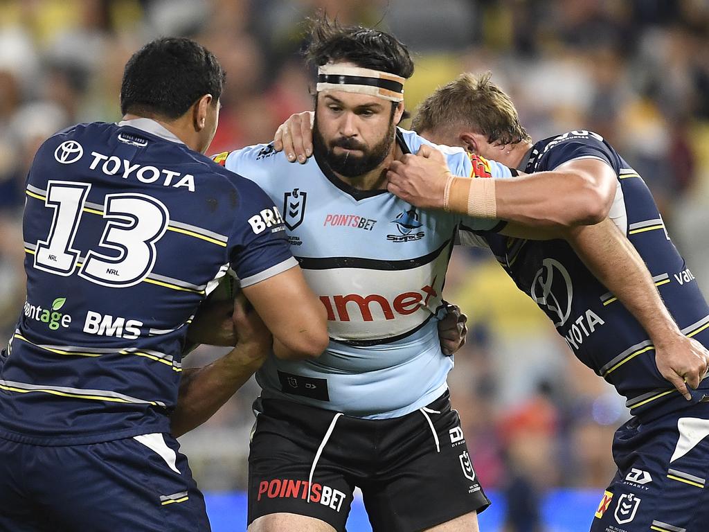 Unwanted forward Aaron Woods was one of the Sharks’ best on Friday night. (Photo by Ian Hitchcock/Getty Images)