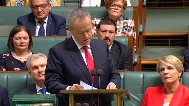 Hope, vision and equality: Shorten concludes 2019 budget reply