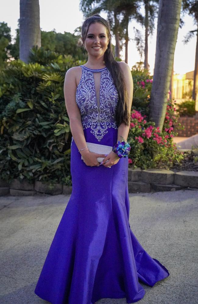Machaela Nel at the Mackay North State High School formal at Windmill Function Centre, November 19, 2021. Picture: Heidi Petith