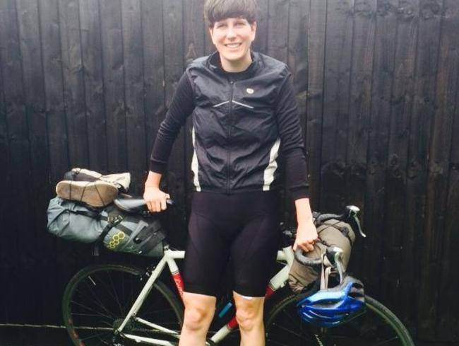 Michelle McGagh used her bike as her only means of transport. Picture: Twitter/Michelle McGagh