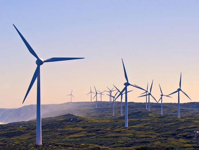 Albany Wind Farm near the town of Albany , Western Australia.