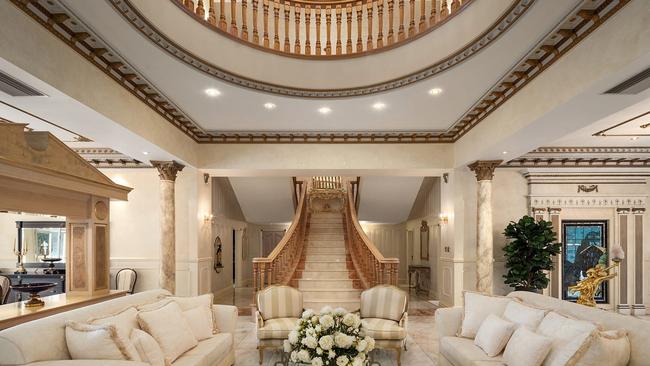 No expense was spared creating an opulent feel in the home.