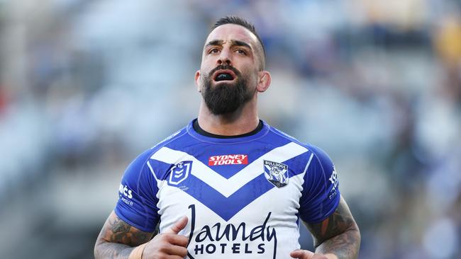 Paul Vaughan in his final days at the Bulldogs. Photo by Matt King/Getty Images.