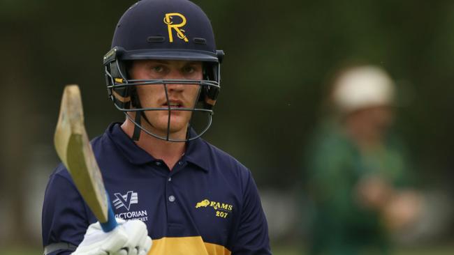 Ringwood’s Tom Rogers is the form batsman of the competition. Picture: Stuart Milligan