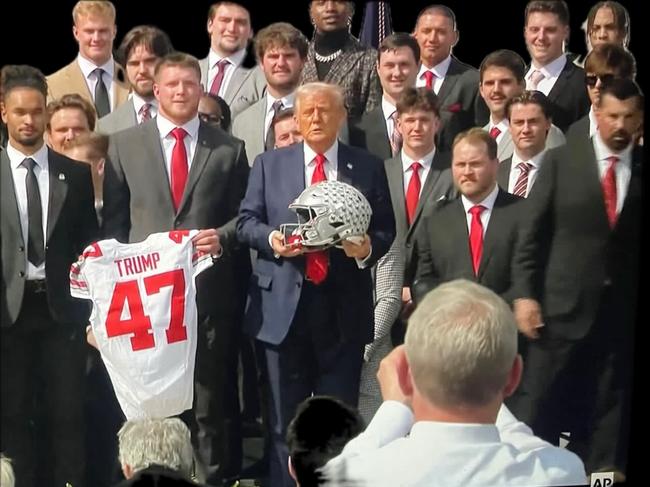 Joe McGuire, second from Trump's left, at the White House. Picture: Supplied