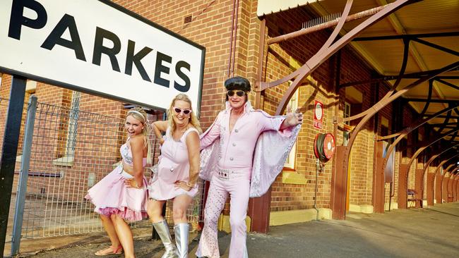 The Parkes train station is part of an inland railway that has been there for a century, and visitors to the town use it during its annual Parkes Elvis Festival. Picture: Supplied