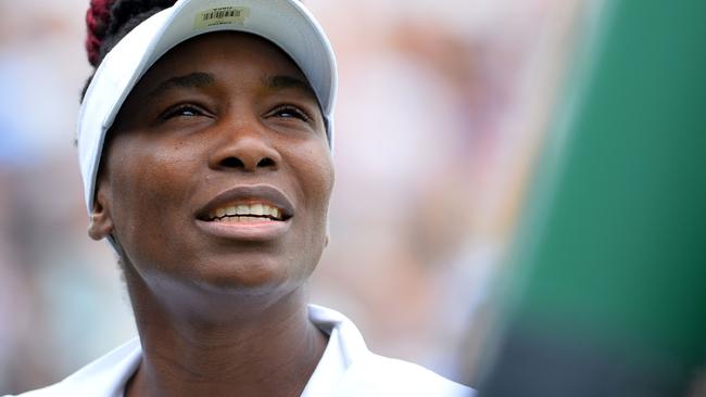 Venus Williams was not happy about being shunted.