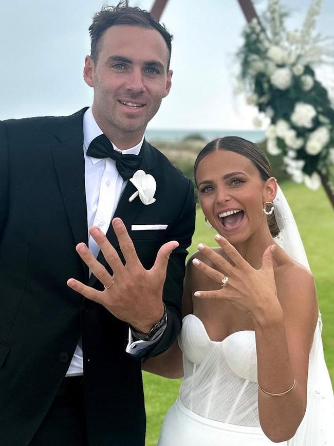 Kellie Finlayson, wife of AFL star Jeremy Finlayson, has shared a tragic discovery. Picture: Instagram