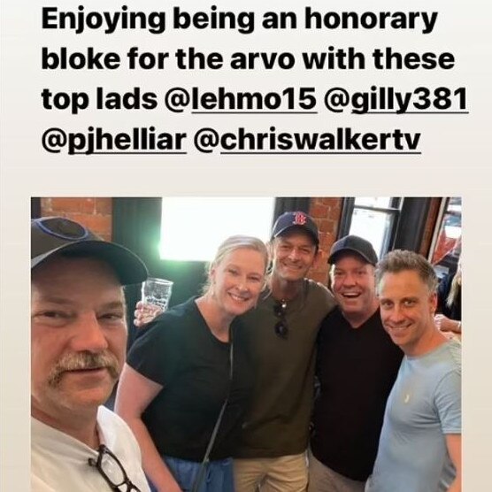 Peter Helliar also took to Instagram to post a photo with Walker.