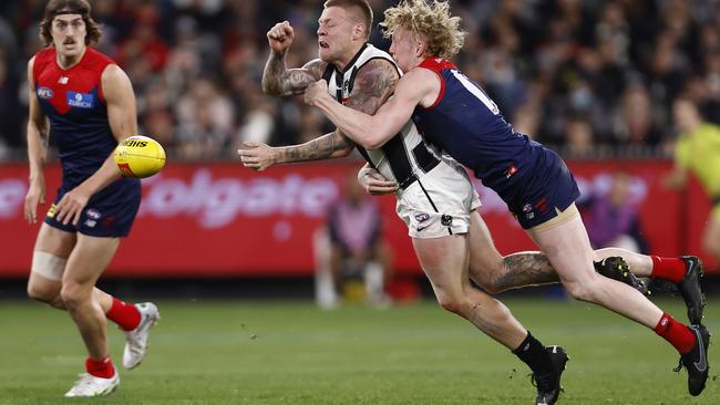 Jordan De Goey was hard to stop in the past two weeks since returning from a quad injury. Picture: Getty Images