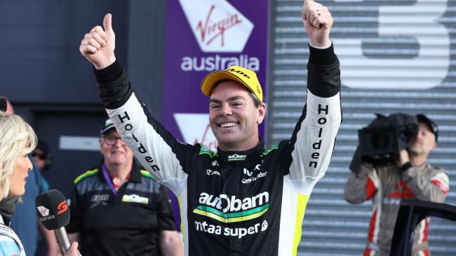 Craig Lowndes celebrates his seventh Bathurst win. Picture: Getty Images