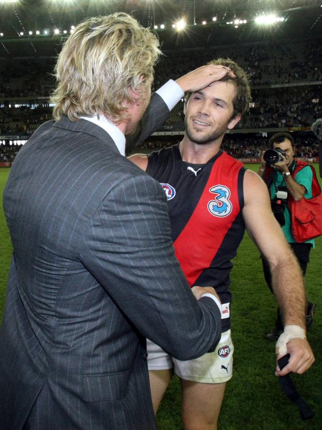 James Hird shares a special bond with Mark McVeigh.